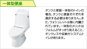 一体型便座