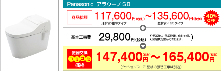 Panasonic アラウーノS2｜トイレリフォーム三重.com
